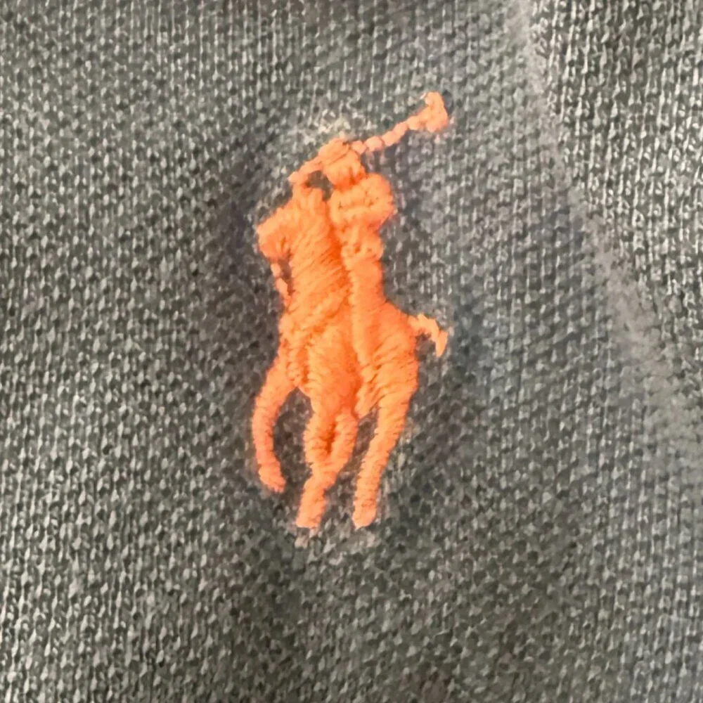 Polo Ralph Lauren Blue Short Sleeve Polo Size 4 XLT Coral/Pink Pony